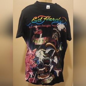 Ed hardy t shirt with rhinestones size men’s M
